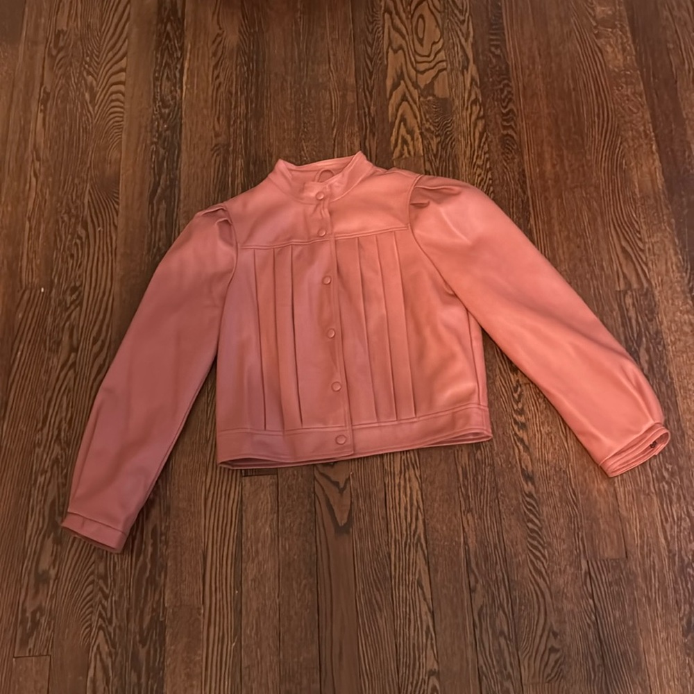 7 for all mankind faux leather jacket.